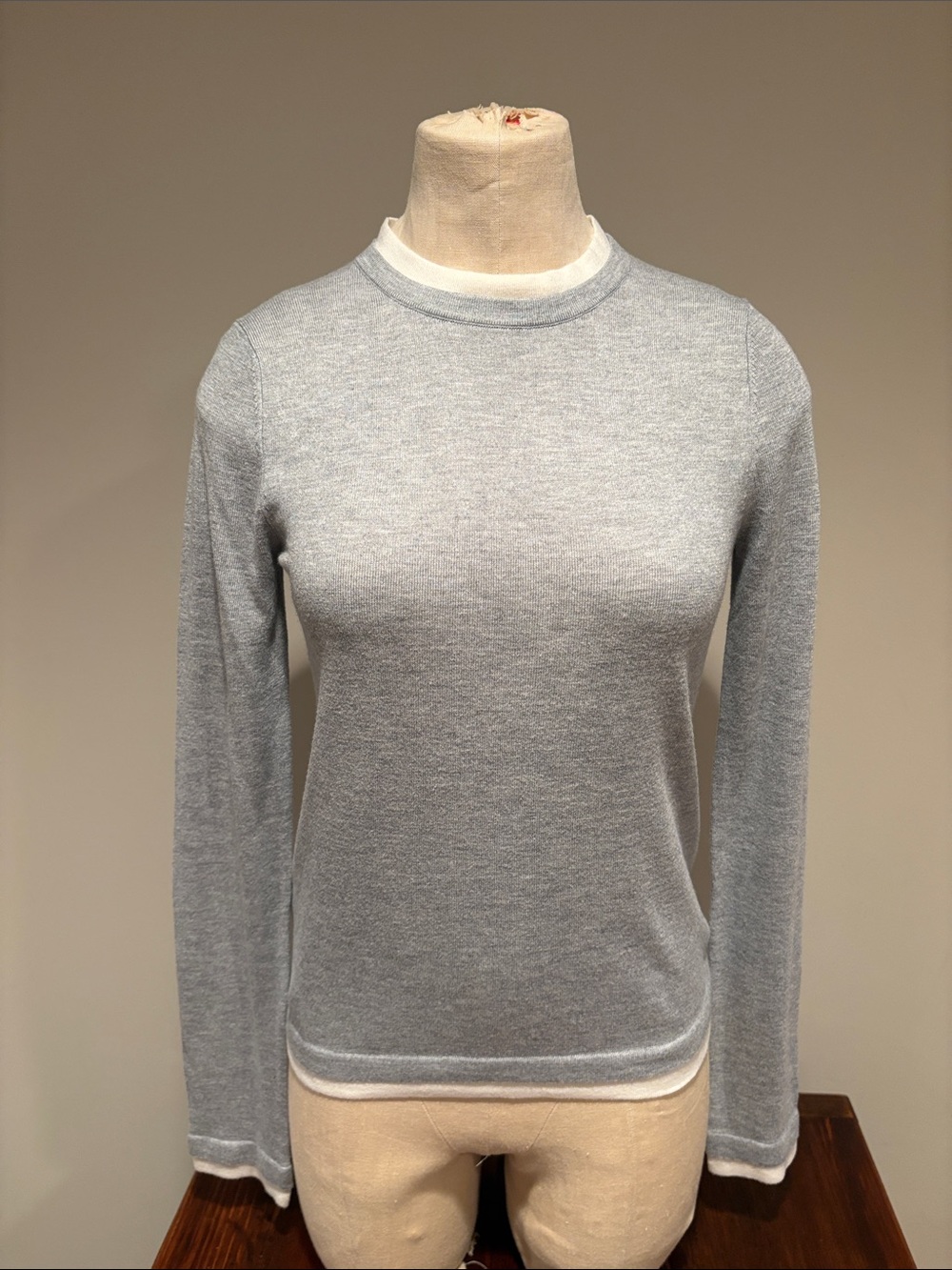 MNG Crewneck Cashmere Blend Long Sleeve Sweater Size XS